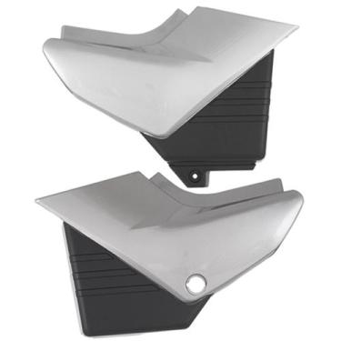 Imagem de Tampa Lateral Cromo Forte Moto Yamaha YBR 125 2000 À 2008 (Par), PRATA