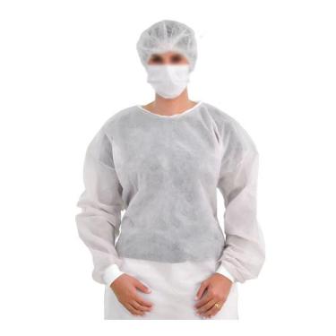 Imagem de Avental Descartável Manga Longa Pacote c/ 10Un. Best Fabril, PP40