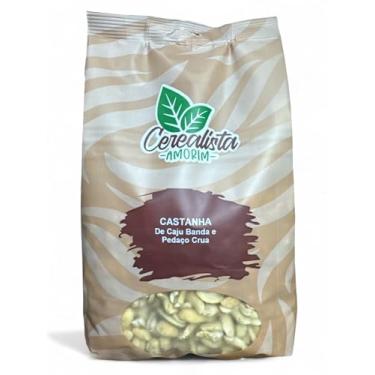 Imagem de Castanha De Caju Em Banda E Pedaços Crua 1Kg Cerealista Amorim