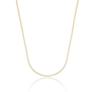 Imagem de Corrente Feminina Veneziana Tripla 45cm Ouro 18k 750 Amarelo