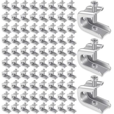 Imagem de Braçadeira de feixe Hicarer 200 unidades de ganchos de parafuso de aço