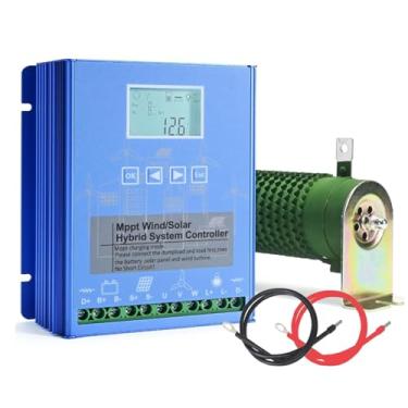 Imagem de 220v,HYZHANHONG Controlador de carga híbrido solar eólico 10000W MPPT Controlador de carga solar com carga de despejo, 12V/24V/48V Controlador automático para casa, luz de rua 24V