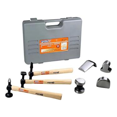 Imagem de 2X Jogo De Martelo E Tasso Em Aço Com 7 Peças Fortgpro-Fg819
