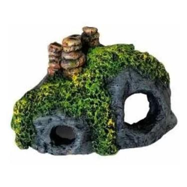 Imagem de Enfeite Toca Para Peixe Betta Rocha Gruta Casinha Aquário - Fragata