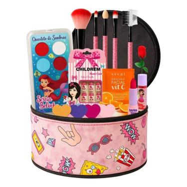 Imagem de Maquiagem Kits Com Maletinha Completa De Make Infantil