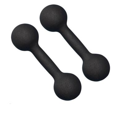 Imagem de Par De Halter Bola Pintado 9Kg Fitnes Academia Ar Livre