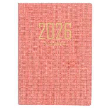 Imagem de Tofficu Caderno de Anotações Diário 2026, Tamanho A7, Couro Sintético, Planejador Semanal E Mensal, Lista de Tarefas, Calendário, Bloco de Notas de Bolso para Agenda Acadêmica, Escritório Escolar