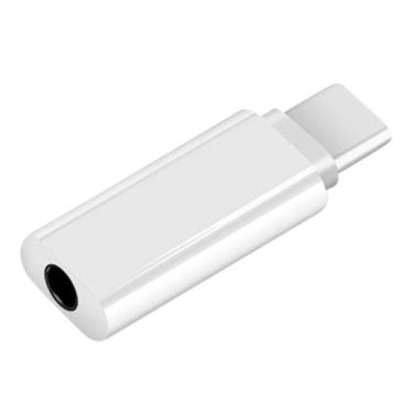 Imagem de Porta adaptadora USB-c Tipo C para 3,5 mm Aux Audio Jack Fone de ouvid