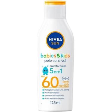 Imagem de Protetor Solar Nivea Kids & Babies Pele Sensível FPS60 Sensitive Pure 