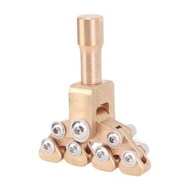 Imagem de RiToEasysports Prensa de Traste, Ferramenta de Fio de Traste de Guitarra Autoajustável, Latão e Aço Com Base Antiderrapante, Ideal para Luthiers e Guitarristas