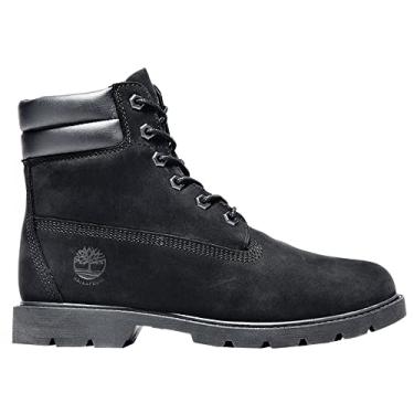 Imagem de Timberland Linden Woods Bota feminina impermeável com cadarço de 15 cm, Nobuck preto, 38