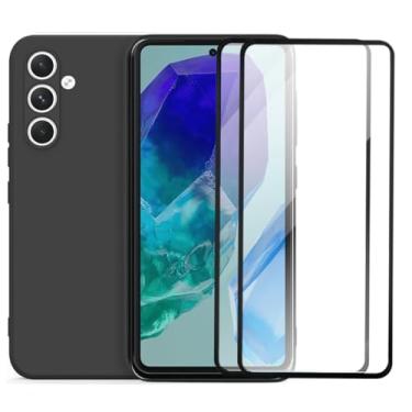 Imagem de Kit Capa Capinha Aveludada e 2 Películas de Vidro 3D Compatível Samsung Galaxy M55 - SMART E CASE