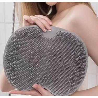 Imagem de Esfregão multifuncional para costas preguiçosas e escova de banho de massagem com ventosa antiderrapante para uso doméstico