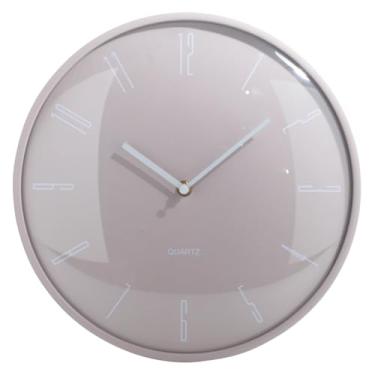 Imagem de Relogio De Parede Minimalista Analogico Rosa Pastel 30cm