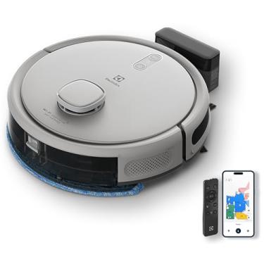 Imagem de Aspirador de po robo Electrolux conectado automatico varre aspira passa pano ERB62 bivolt branco sensor antiqueda