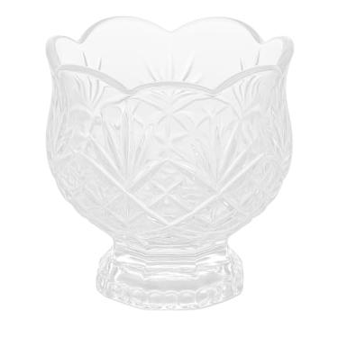 Imagem de taça de cristal para sobremesa, bowl de vidro trabalhado, porta talheres de cristal, taça para sorvete e doces, recipiente decorativo de vidro, louça elegante para mesa posta
