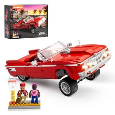 Imagem de Lumibricks Low Rider Big Red Car Building Bricks Set - Street Fusion Vehicle Engineering Lighting Model Modular Collection Kit 969 Pcs for Adults & Teens & Car Lovers