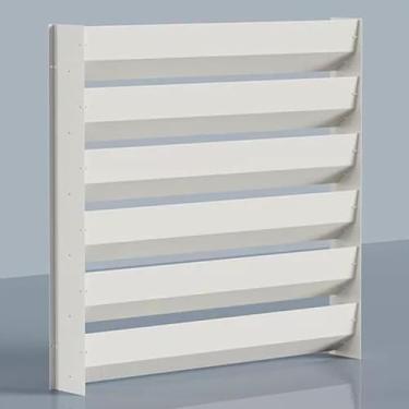 Imagem de GHTCLDF Defletor de ar condicionado externo de 49,8 x 49,8 cm, defletor de ventilação de ar condicionado, capa de condensador de compressor de cerca antidireta, mini capa dividida