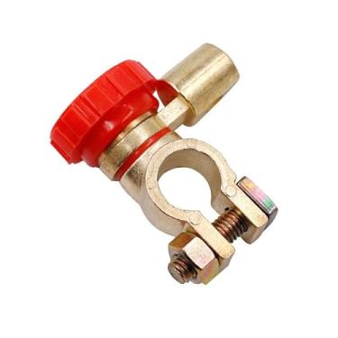 Imagem de Interruptor de desconexão de bateria superior 12 V 24 V, interruptor de corte de bateria para carro, trailer, barco, ATV, motocicleta, veículo, baterias, interruptores de desligamento (negativo