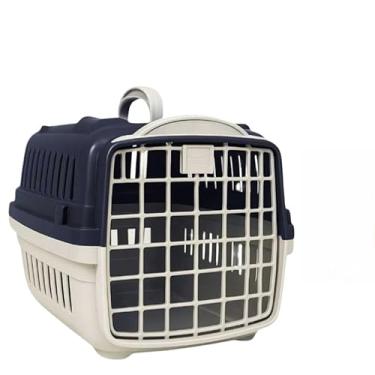 Imagem de Gaiola Transporte com Poleiro para Calopsita e Periquitos,Gaiola de Viagem para Pássaros Mansos(cinza)