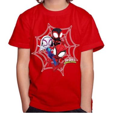 Imagem de Camiseta Camisa Infantil Juvenil Super Herói Homem Aranha Spider Man M
