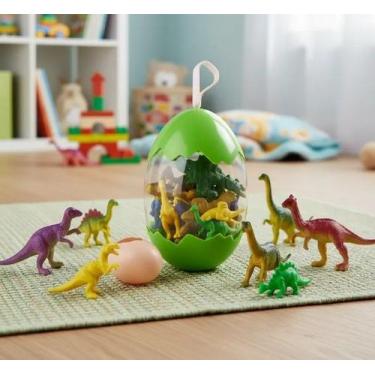 Imagem de Brinquedo Ovo De Dinossauro Surpresa 12 Dinossauros e Acessórios Polib