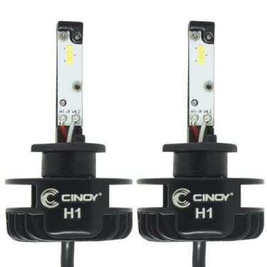 Imagem de Kit Par Lâmpada Super Ultra Led Plus Automotiva H1 12000 Lumens 6500K 