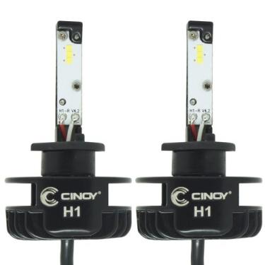 Imagem de Kit Par Lâmpada Super Ultra Led Plus Automotiva H1 12000 Lumens 6500K 
