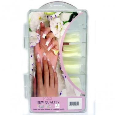 Imagem de Kit Com 100 Unhas Tips Curvatura C Na Caixa Acrílico Oferta