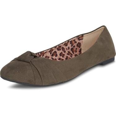 Imagem de Epic Step Sapatilhas de balé para mulheres, sapatos rasos confortáveis para mulheres, elegantes casuais, bico redondo, Olv, 39