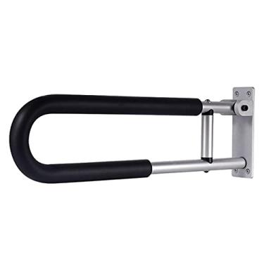 Imagem de Barras de apoio de banheiro para deficientes, corrimãos de vaso sanitário, barra de segurança, suporte de mão para idosos com deficiência montada no banheiro A