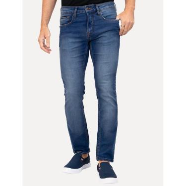 Imagem de Calça Calvin Klein Jeans Masculina Skinny 5 Pockets Stretch Cintura Baixa Clara-Masculino