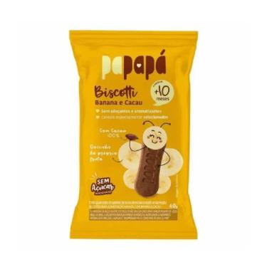 Imagem de Biscoito Infantil Organico Sabor Banana e Cacau Papapá 60g