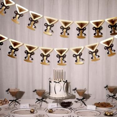 Imagem de xo, Fetti Banner Pop Up 3D Espresso Martini, folha dourada - 1,5 m | Decoração de despedida de solteira, placa de aniversário, decoração de festa de menina, pano de fundo de coquetel de café