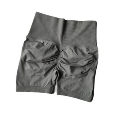 Imagem de Shorts De Yoga Femininos De Cintura Alta Sem Costura Com Compressão Pa