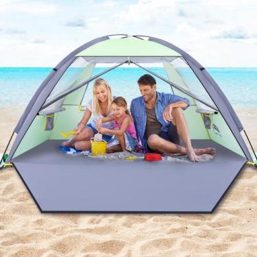 Imagem de Barraca de praia Happy Travel Sun Shelter UPF 50+ UV 3-8 pessoas