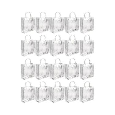 Imagem de Sacolas De Presente De PVC Transparente Com Alça, Reutilizáveis, Para 