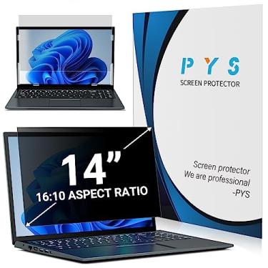 Imagem de PYS Tela de privacidade para laptop 14 polegadas 16:10 para Lenovo HP Dell - Protetor de privacidade removível para laptop - Filtros de tela de laptop antirreflexo e luz azul para proteção ocular
