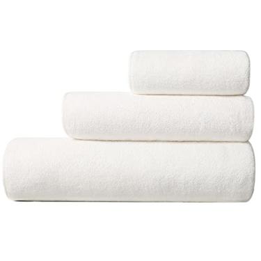 Imagem de Toalha de banho toalha de banho três conjuntos amantes de hotel sucção grande toalha de envoltório dois conjuntos toalha macia de banheiro (cor: 3PS, tamanho: 70x35cm+140x70)
