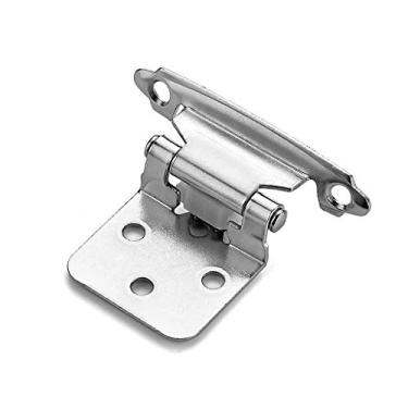 Imagem de 5 pares de dobradiças de armário de sobreposição de dobradiças semiocultas de armário dobradiças de fechamento automático de ferragens de porta de armário (cor: E)