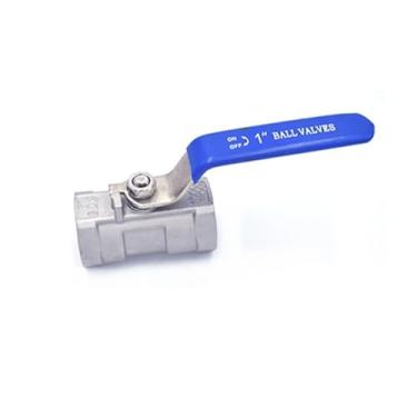 Imagem de 1 peça válvula de esfera rosca aço inoxidável 304 válvula de esfera 1/4, 3/8, 3/4, 1, 1-1/4, 1-1/2 rosca fêmea tipo reto (DN8)