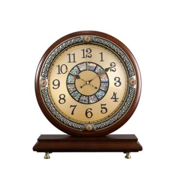 Imagem de Relógio de mesa retrô europeu relógio de mesa relógio doméstico sala de estar relógio de mesa quarto relógio de mesa silencioso relógio de mesa relógio de mesa