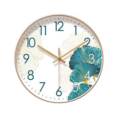 Imagem de URGDWEKJY Relógio de parede silencioso para sala de estar, quarto elegante e bonito relógio decorativo 25,4 cm/30,5 cm/35,5 cm (25,4 cm)
