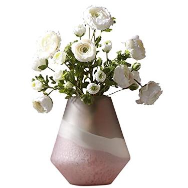 Imagem de Vaso grande de vidro americano para sala de estar, arranjo de flores, decoração de flores secas, varanda, modelo, sala de TV, armário, decoração de mesa, vasos de flores