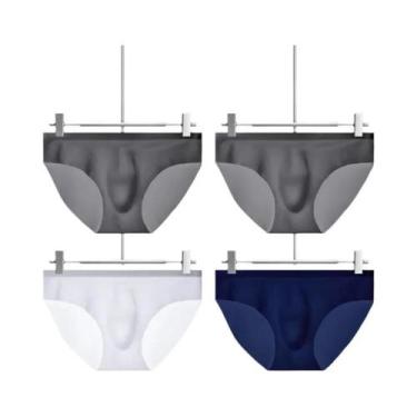 Imagem de Cuecas De Seda De Gelo Masculinas 5PCS Verão Respirável Secagem Rápida