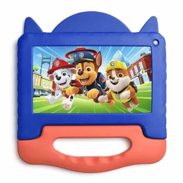 Imagem de Tablet Multilaser Patrulha Canina Chase Nb421 4gb Ram 64gb Tela 7" Android 13 Quad Core Multi + Case