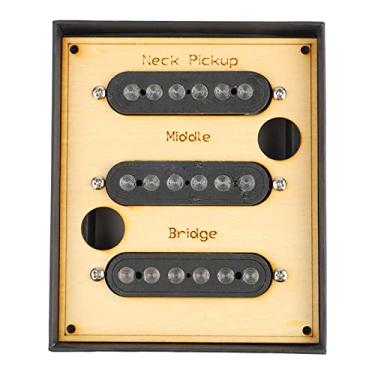 Imagem de RiToEasysports Captadores de Guitarra, Universal Durável 6 Buraco de Som Silencioso Conjunto de Captador de Bobina única para Baixo de Guitarra Elétrica