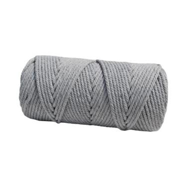 Imagem de Corda De Macramê De Algodão Natural 3mm 100m Para Tricô Manual E Tapeç