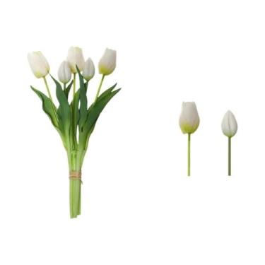 Imagem de Pacote Com 5 Tulipas Artificiais Para Decoração De Interiores, Flores 