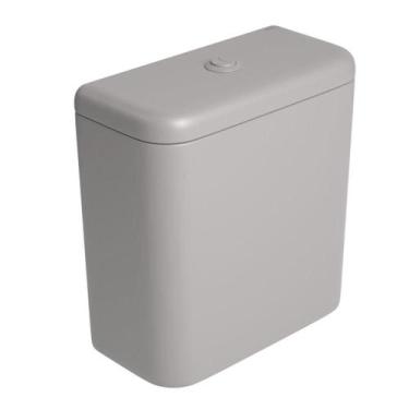 Imagem de Caixa Acoplada Monocromática com Acionamento Duo Soft Antracite Deca -